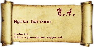 Nyika Adrienn névjegykártya